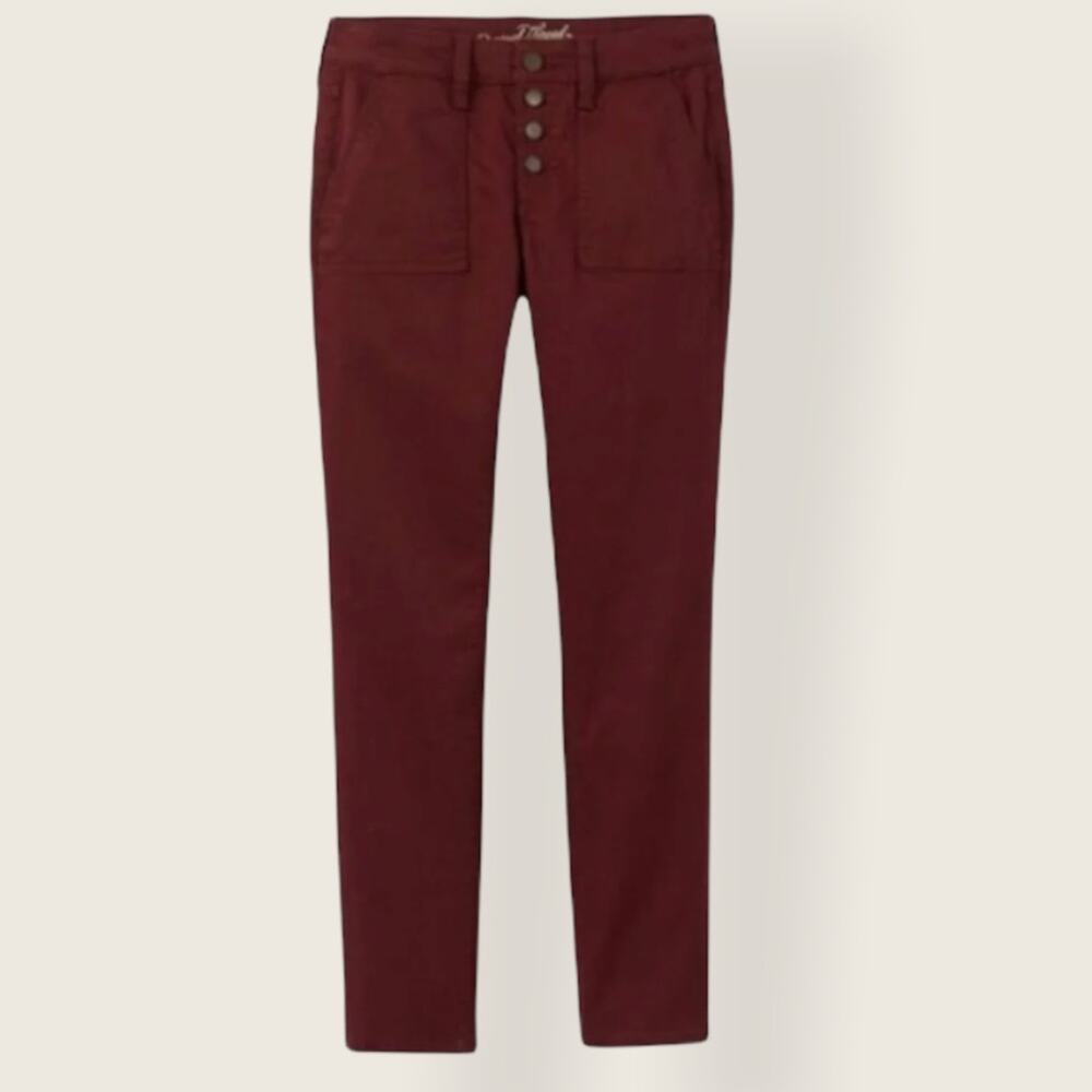 Universal Thread Button Fly Burgundy Mid rise Skinny Pants